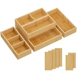 Lifewit Drawer Organizers 5 PACK(11 Grid) With 6 Inserts, Adjustable Bamboo W.... Fixed Price $36.37.