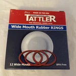Steig Tattler Wide Mouth 12 One Dozen Rubber Rings Bpa Free. Fixed Price $10.99.