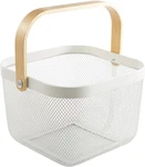 Metal Mesh Steel Basket, Storage Organizer Multi-functional Hanging Kitch. Fixed Price $27.64.