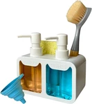 Esby Soap Dispenser Set, 4-IN-1 Dish For Kitchen Sink, Space Savi. Fixed Price $16.54.