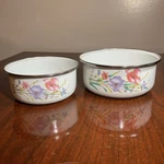 Mikasa Gabriele Round Metal Mixing/storage Bowls - Set Of 2. Fixed Price $12.00.