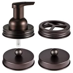 Komashr Mason Jar Bathroom Accessories SET(4PCS)- Regular Mouth, Bronze. Fixed Price $14.22.