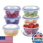 Kigi 6-PACK 20OZ Plastic Mixed Bowls W/ Lid Leakproof Food Storage Containers Se. Fixed Price $48.56.