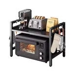 Expandable Microwave Shelf Kitchen Storage Rack Countertop Organizer 42-64CM Pro. Fixed Price $60.00.