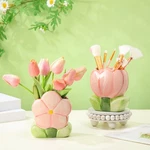 Ninehaoou 2 Pcs Pink Flower Ceramic Holder Cute Tulip Pencil. Fixed Price $29.07.