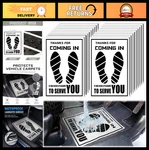 500 Pcs Waterproof Disposable Car Floor Mats - Plastic Film Automotive Foot Pads. Fixed Price $93.99.
