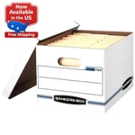 Bankers Box Basic Duty Letter/legal File Storage With Lids, 10 Pack. Fixed Price $19.46.
