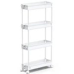 Spacekeeper Slim Rolling Storage Cart 4 Tier Bathroom Organizer Mobile. Fixed Price $27.89.