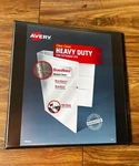 Binder Avery Durable 2" 3-RING View Black (17031) 816199. Fixed Price $9.99.