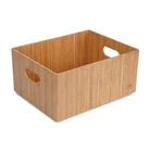 Mobilevision Bamboo Storage Box, 14 X11 6.5 Durable Bin W/ Handles, Stackabl. Fixed Price $83.25.