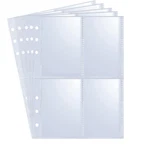 20 Pack 160POCKETS A5 Binder Sleeves (2.5"X3.5") Double-sided 4 Kp.... Fixed Price $10.58.