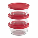 Pyrex 6-PIECE 2-CUP Glass Food Storage Set With Lids. Fixed Price $16.32.