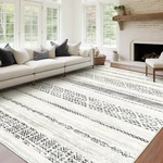 5X7 Area For Living Room Moroccan Washable Rugs Non Slip Indoor Floor Car.... Fixed Price $73.78.