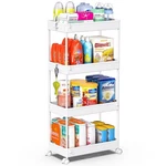 Spacekeeper Storage Cart, 4-TIER Mobile Shelving Unit, Bathroom Rolling .... Fixed Price $42.99.