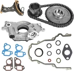 Timing Chain Kit And Oil Pump & Cover Gasket Fit For Chevy Gmc Sierra .... Fixed Price $185.09.