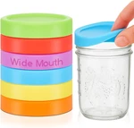Pcs Silicone Wide Mouth Lids Mason Jar Thickened Leak Proof For 86 Mm. Fixed Price $37.69.