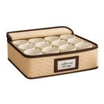 Mugs Storage Container - Quilted Microfiber China Organizer Box With Dividers.... Fixed Price $26.33.
