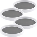 Oizeir 10 Inch Lazy Susan Set Of 4 Non-skid Turntable For Cabinet White. Fixed Price $27.01.