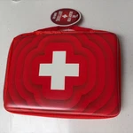 First Aid Kit Pouch/bag Empty Zipper Red/white Soft Side Johnson And. Fixed Price $9.00.