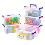 Iris Usa 5 Qt. Plastic Craft Storage Container Bins - 6 Pack, Clear. Fixed Price $41.99.