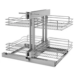 Rev-a-shelf Chrome 2-TIER W/ SOFT-CLOSE-15" Blind Cabinet Opening, 5PSP-15SC-CR. Fixed Price $728.99.