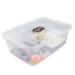 Anbers 4-PACK 14 Quart Clear Latching Storage Containers With Lid, Plastic Fr.... Fixed Price $43.35.