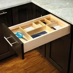Wood Drawer Organizer Small Kit Piece LD-4CT15-1 / Natural. Fixed Price $30.00.