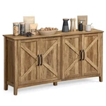 Storage Cabinet Doors 59 Adjustable Shelves Honey Brown ULSC381T41 Vasagle. Fixed Price $259.99.