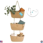 3-TIER Over The Door Hanging Basket Organizer For Nursery, Office, Toy Storage. Fixed Price $42.32.