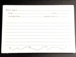 Hallmark Recipe Cooking Cards Heartbeat Border 36PK Nip Black And White 4"X6". Fixed Price $11.00.