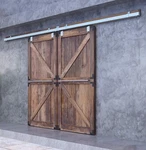Diyhd Raw Material Box Track Double Sliding Barn Hardware(no Door). Fixed Price $215.00.