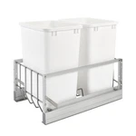 Rev-a-shelf Double Pullout 35 Qt. Kitchen Trash Can With Soft-close, 5349-18DM-2. Fixed Price $391.99.