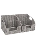 Wicker Baskets For Organizing, Pantry Organizers And Storage, Round Paper Rop.... Fixed Price $52.77.