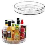 Amolliar 11" 2 Lazy Susan Organizer, Non-skid Rotating Pack, Clear. Fixed Price $26.05.