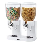 Zevro /GAT201C Indispensable Dry Food Dispenser, Dual Control, White/chrome. Fixed Price $63.14.