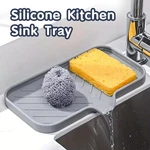 Silicone Faucet Mat Kitchen Sink Tray Soap Dispenser Sponge Drain Pad Splas. Fixed Price $5.96.