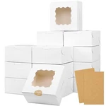 Moretoes 30PCS Bakery Boxes 6X6X3 Inches Cookie With Window For Valentine.... Fixed Price $22.52.