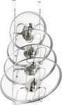 Yqh The-cabinet Lid Organizer,door Mounted Cover Rack,pot Silver. Fixed Price $34.10.