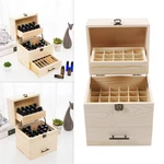 3 Tiers Essential Oil Storage Box, Wooden Display Case Container Organizer. Fixed Price $32.96.