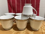 Noritake "crestwood Platinum" 3 Inch Replacement Cup Saucer-set Of 7. Fixed Price $44.99.