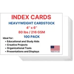 Index Cards, 4X6 Inches, Blank On Both Sides, White, 100. Fixed Price $11.27.