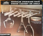Vtg New Jubilee Acrylic Modular Stemware Rack Under Cabinet Glasses Prodyne Bar. Fixed Price $14.99.
