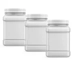 Mountain West Company 48 Fl Oz Square Clear Jar With Pinch Handle, 3. Fixed Price $23.57.