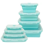 Ccyanzi Set Of 4 Collapsible Containers Food Storage Bowls For Camping Silicone. Fixed Price $31.94.