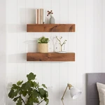 Trinity Farmhouse Floating Shelf Walnut, 2-PACK. Fixed Price $92.99.