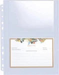 30 Pack 120 Pockets 4X6 Recipe Card SLEEVES,3 Ring Binder Protector. Fixed Price $12.95.