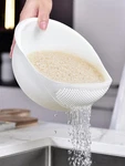 1/3PCS- Colander Rice Bowl Drain Basket Fruit Washing With Han. Fixed Price $8.50.