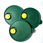 Tupperware 2649A Dark Green Rock 'n' Serve Vented Set Of 3 Replacement Lids. Fixed Price $15.98.