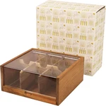 Htb Acacia Wood Tea Bag Organizer Storage, Gift Box 6 Compartments Chest. Fixed Price $37.30.