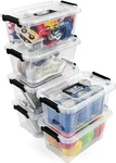 Eoenvivs Plastic Storage Bins With Lids 6 Pack Organizer, 7 Quart Sta.... Fixed Price $54.15.